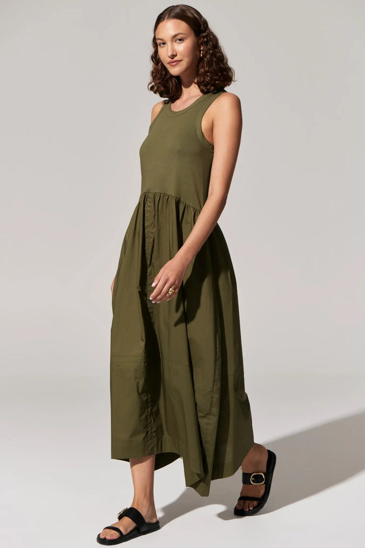 Toya Tank Dress - Khaki