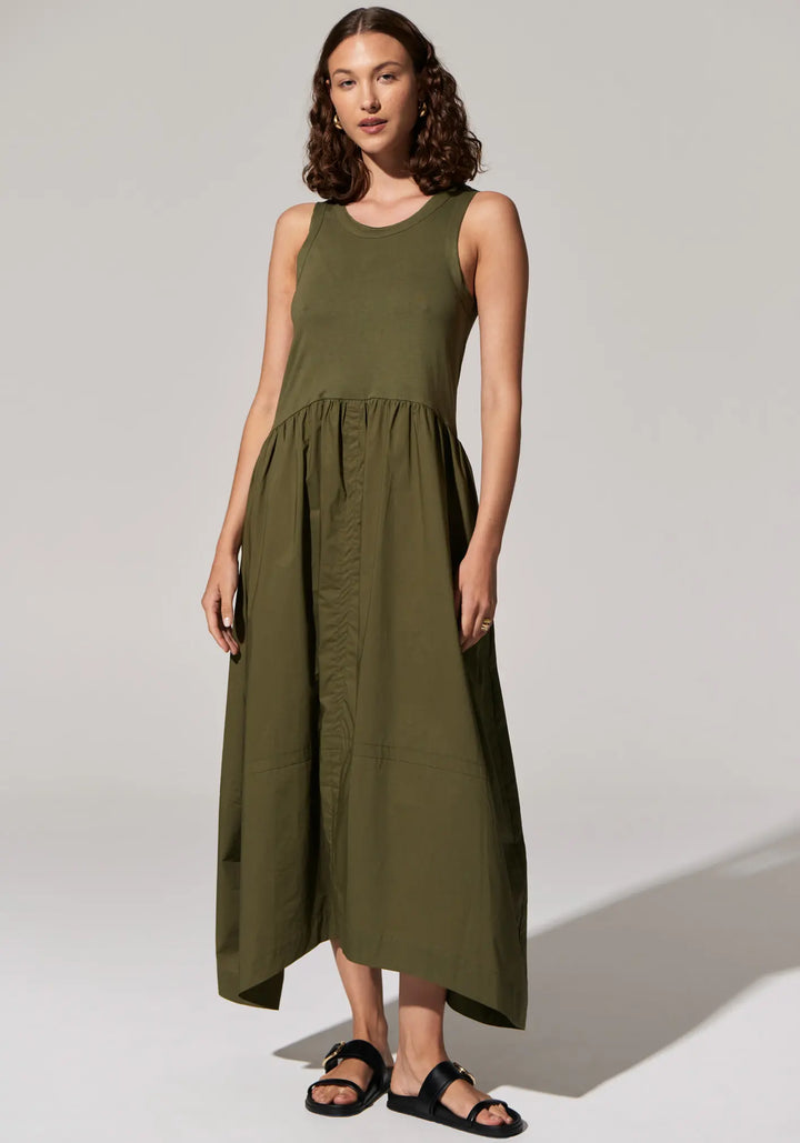 Toya Tank Dress - Khaki
