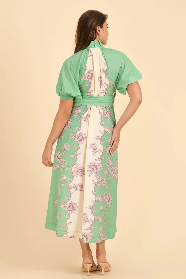 Robe Dress - Emerald Vine