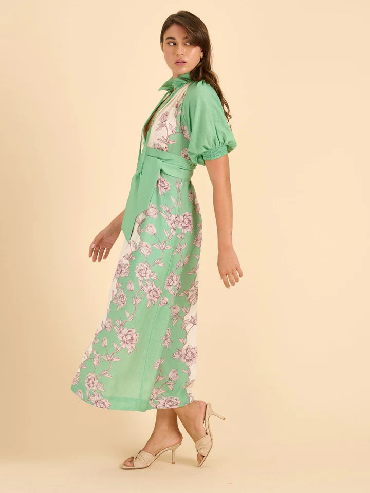 Robe Dress - Emerald Vine