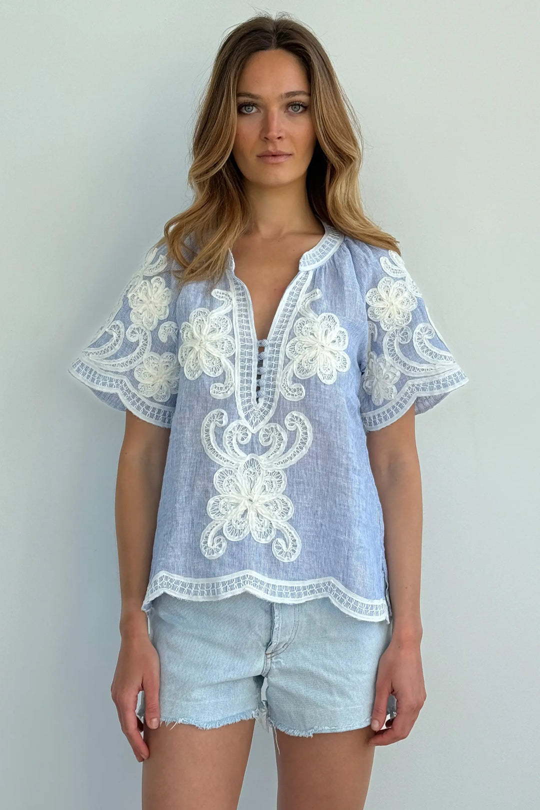 Azalea Top - Blue