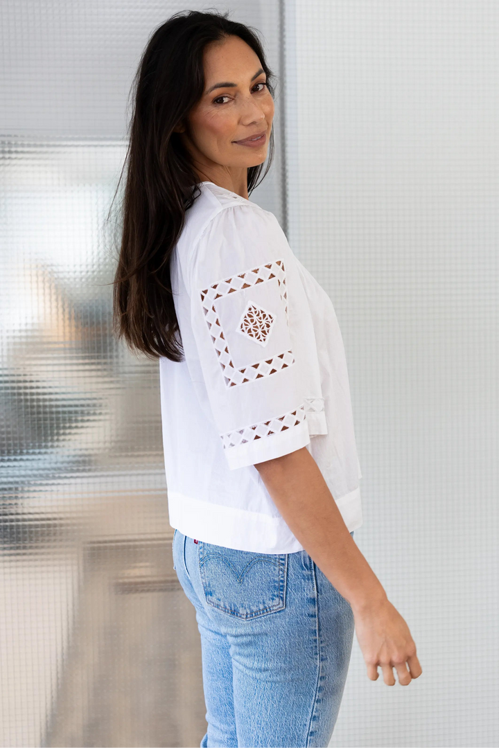 Petunia Top - White