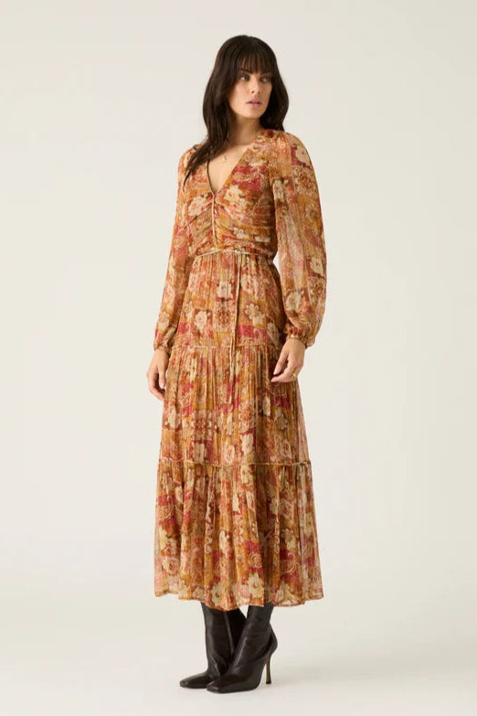 Morgan Print Midi Dress