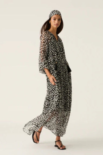 Ava Spots Midi Dress