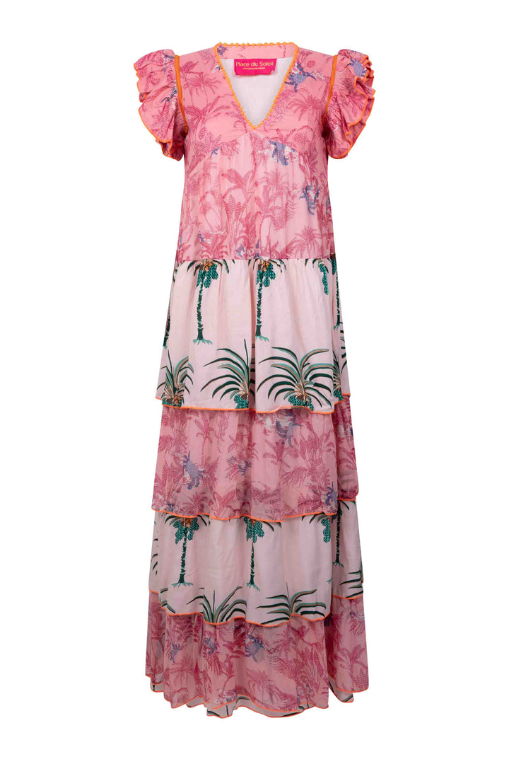 Place Du Soleil Dress 441 - Multi Tier Palm