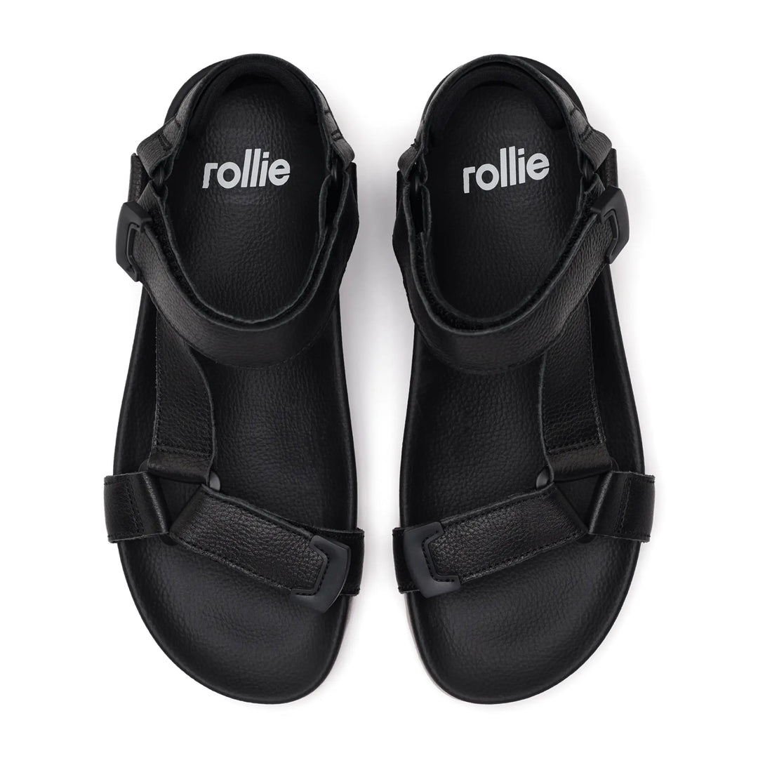 Tooth Wedge Sandal - Black/Pink
