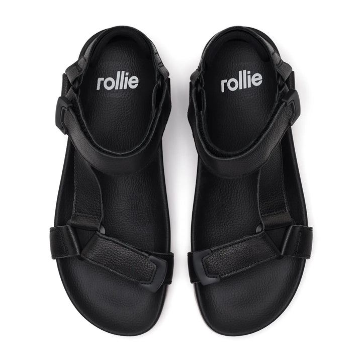 Tooth Wedge Sandal - Black/Pink