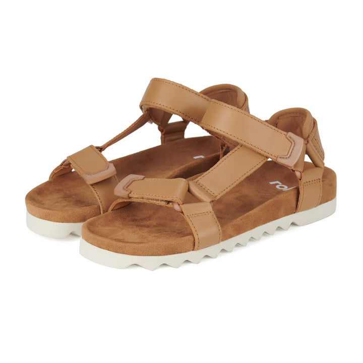 Tooth Wedge Sandal - Tan