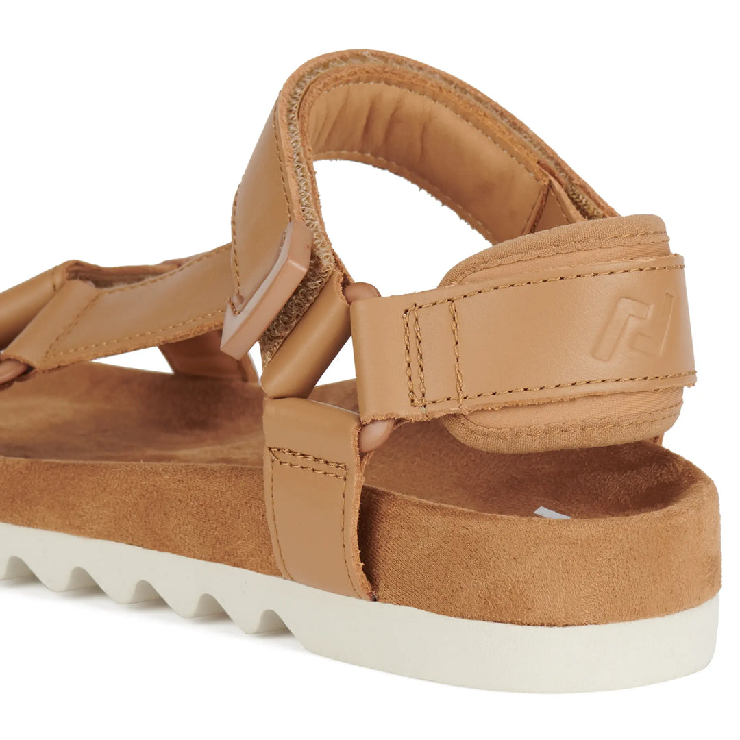 Tooth Wedge Sandal - Tan