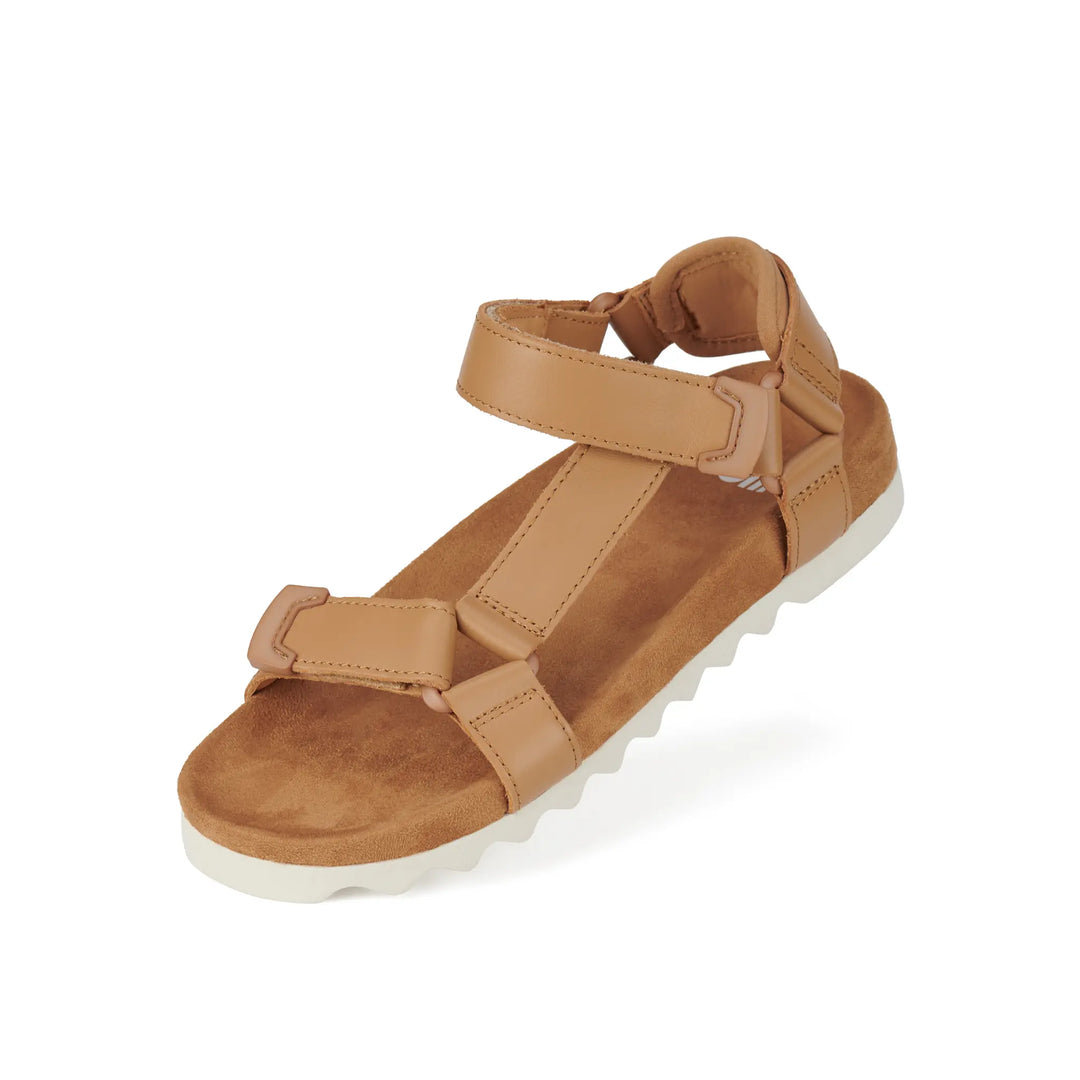 Tooth Wedge Sandal - Tan