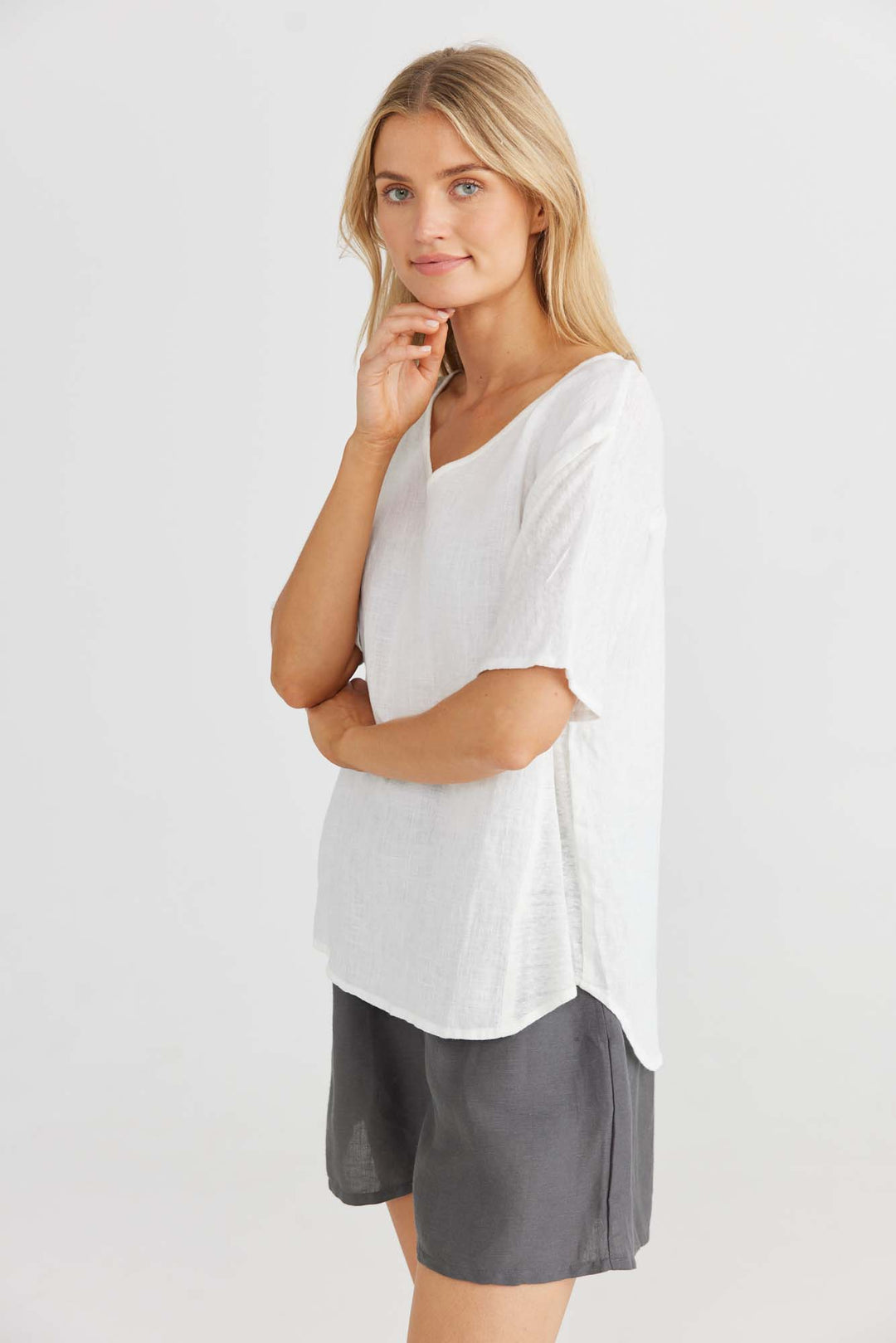 Livorno top - White Linen