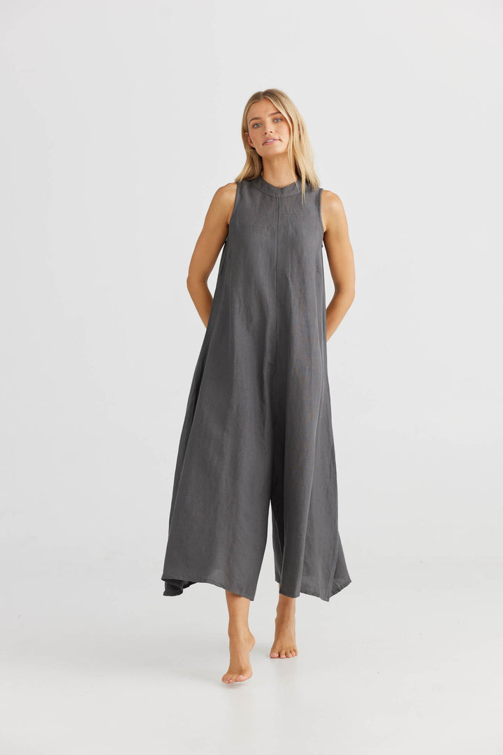 Milano Pantsuit - Charcoal