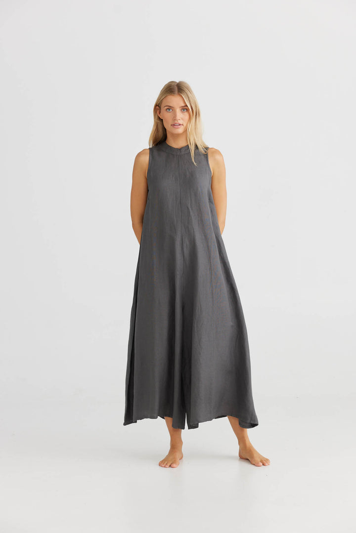 Milano Pantsuit - Charcoal