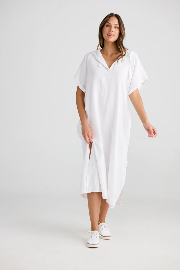 Cuban Tunic - White Linen