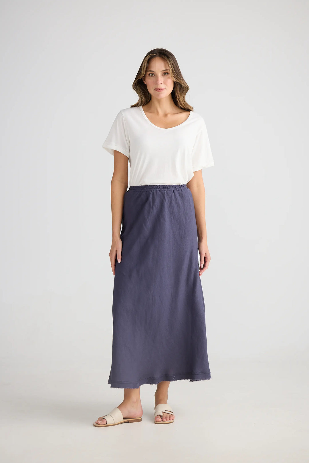 Sicily Skirt - Indigo Ash