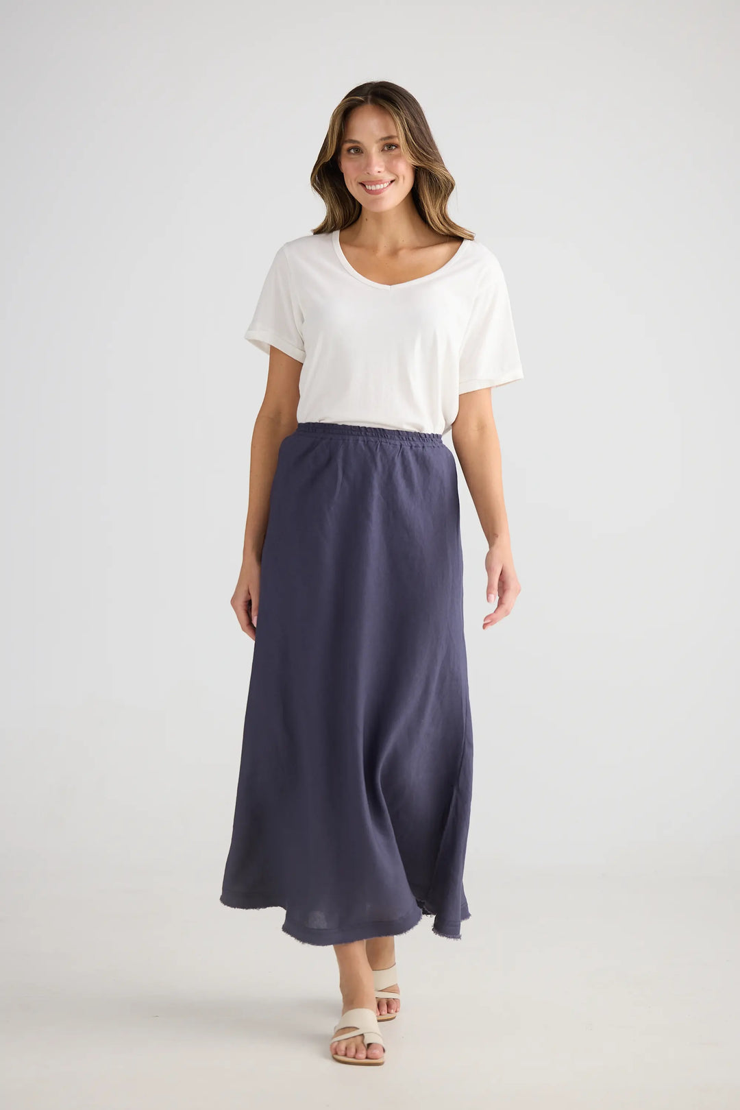 Sicily Skirt - Indigo Ash