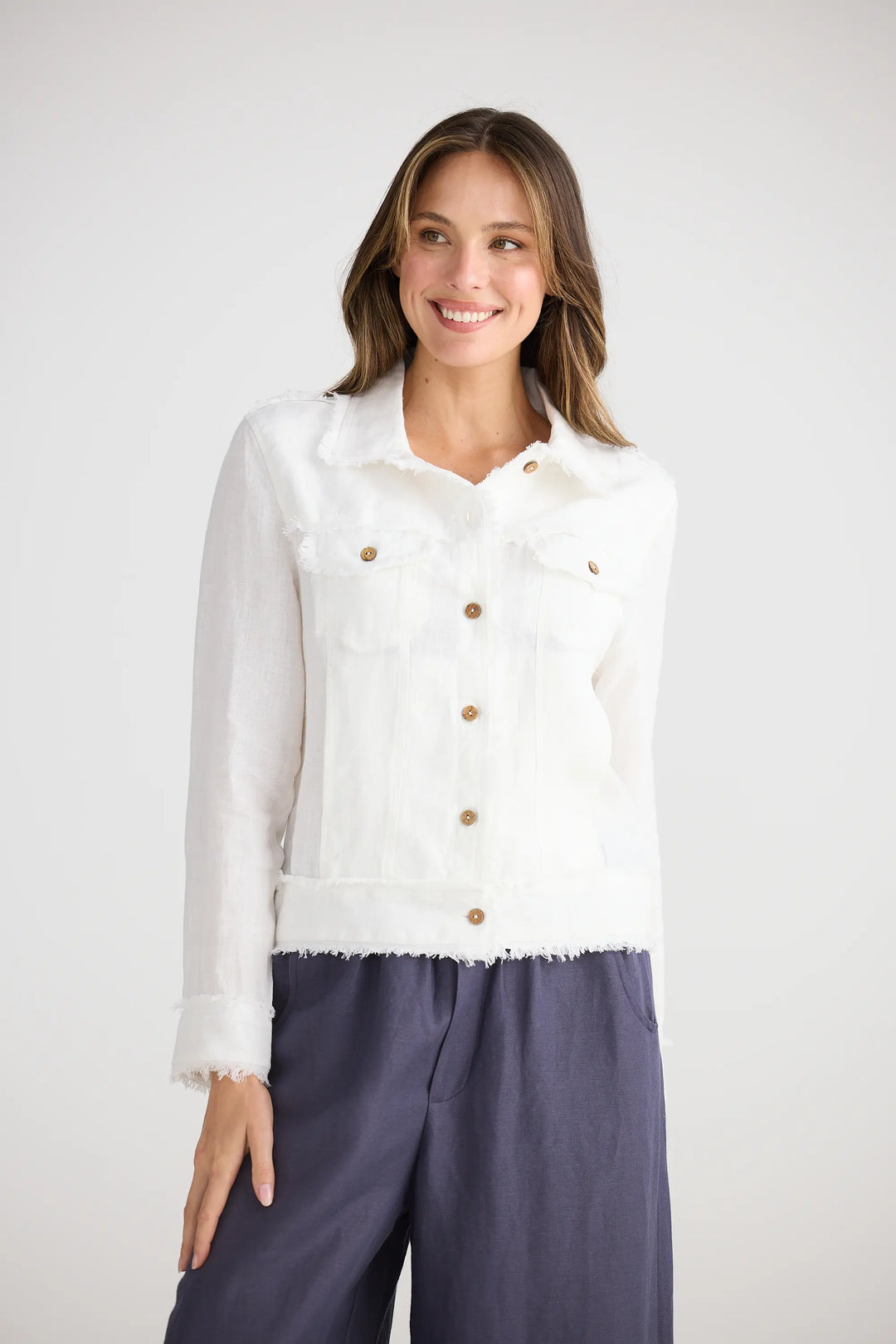 The Shanty Corp Monza Jacket White Linen