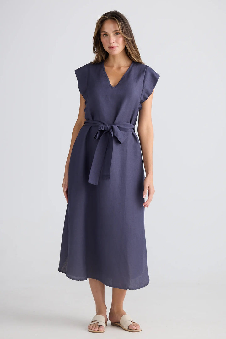 The Shanty Corporation Sebou Dress Indigo Ash
