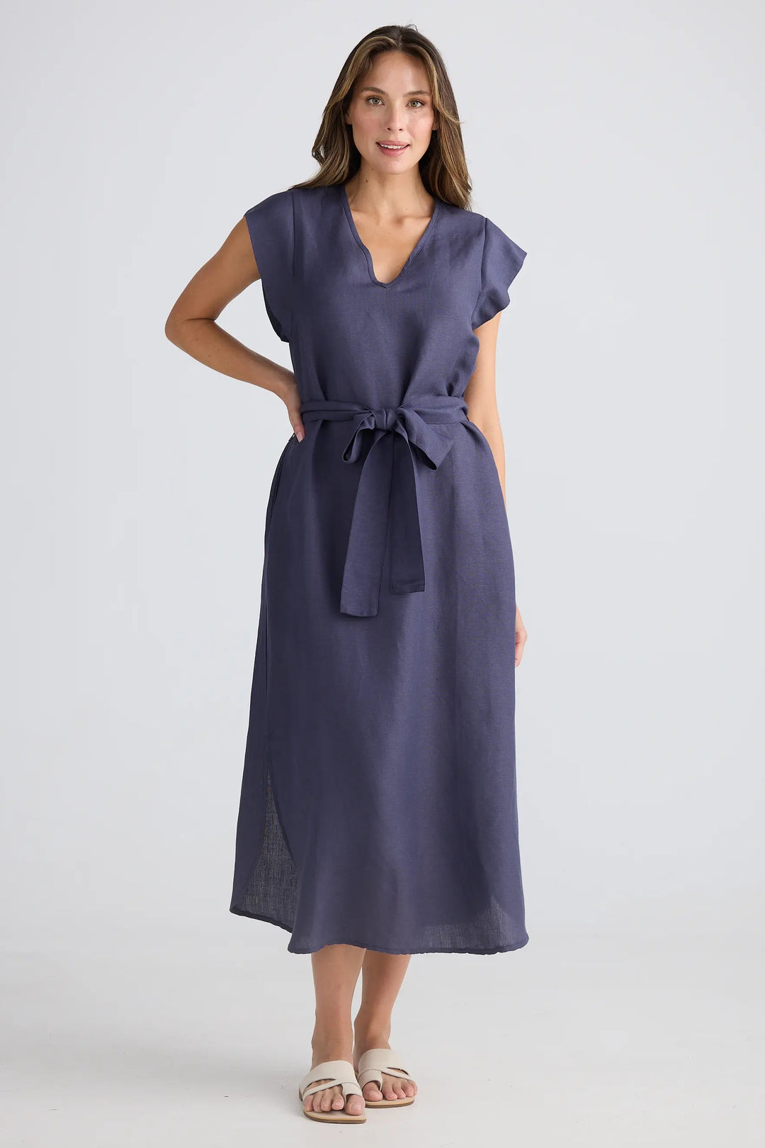 The Shanty Corporation Sebou Dress Indigo Ash