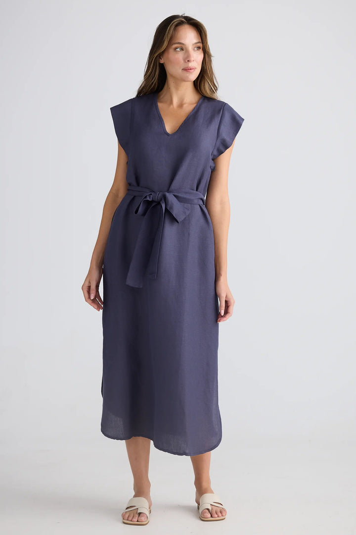 The Shanty Corporation Sebou Dress Indigo Ash