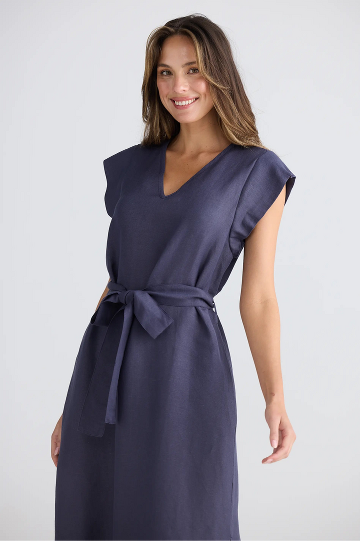 The Shanty Corporation Sebou Dress Indigo Ash