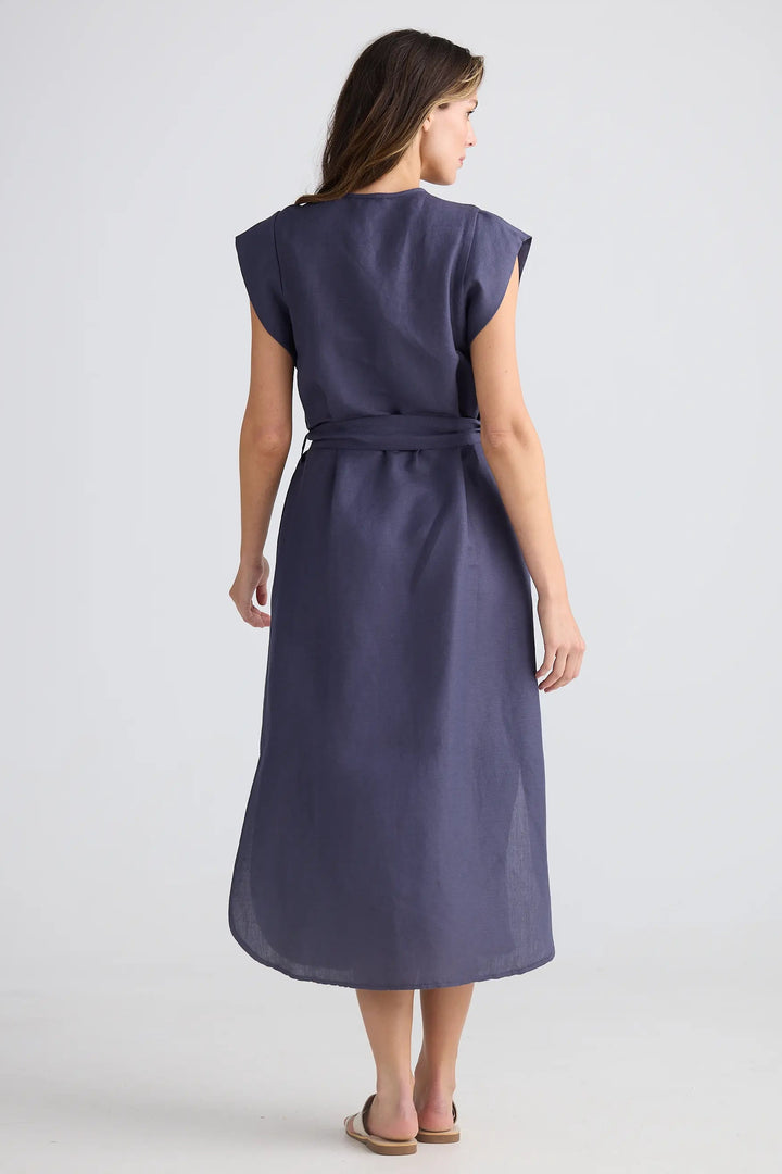 The Shanty Corporation Sebou Dress Indigo Ash