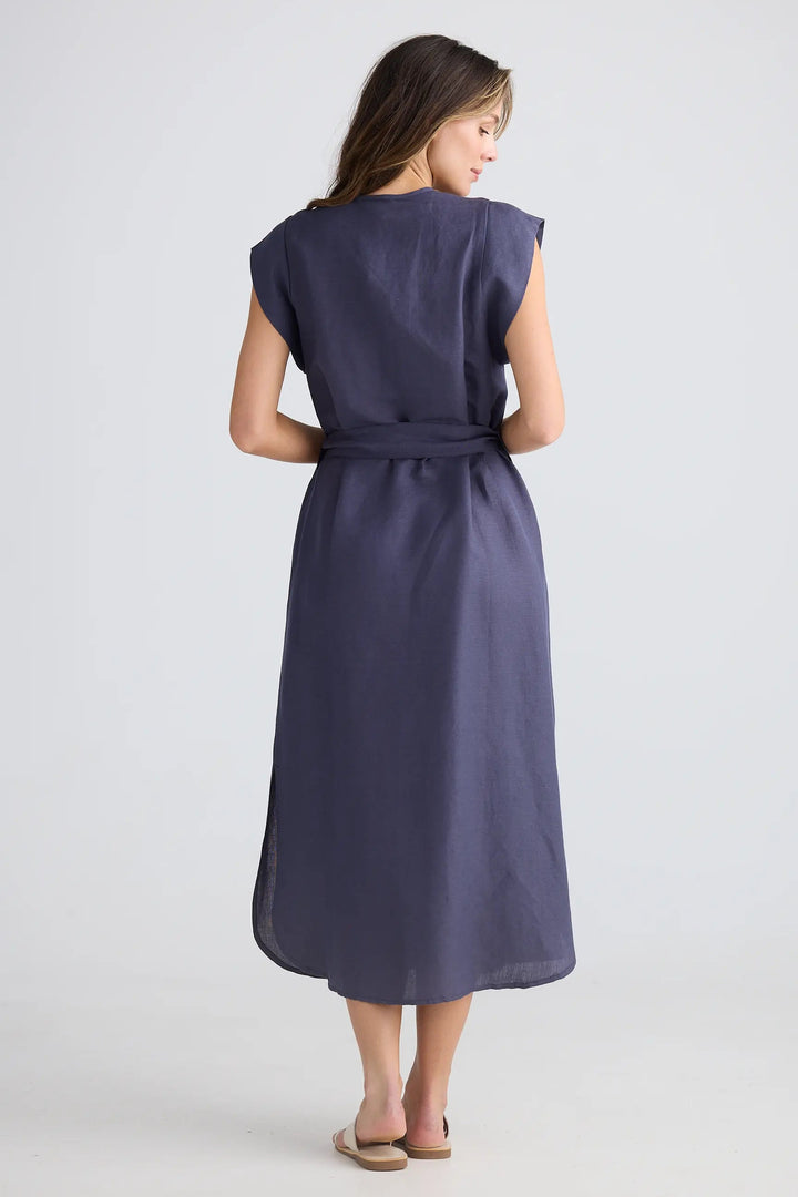 The Shanty Corporation Sebou Dress Indigo Ash