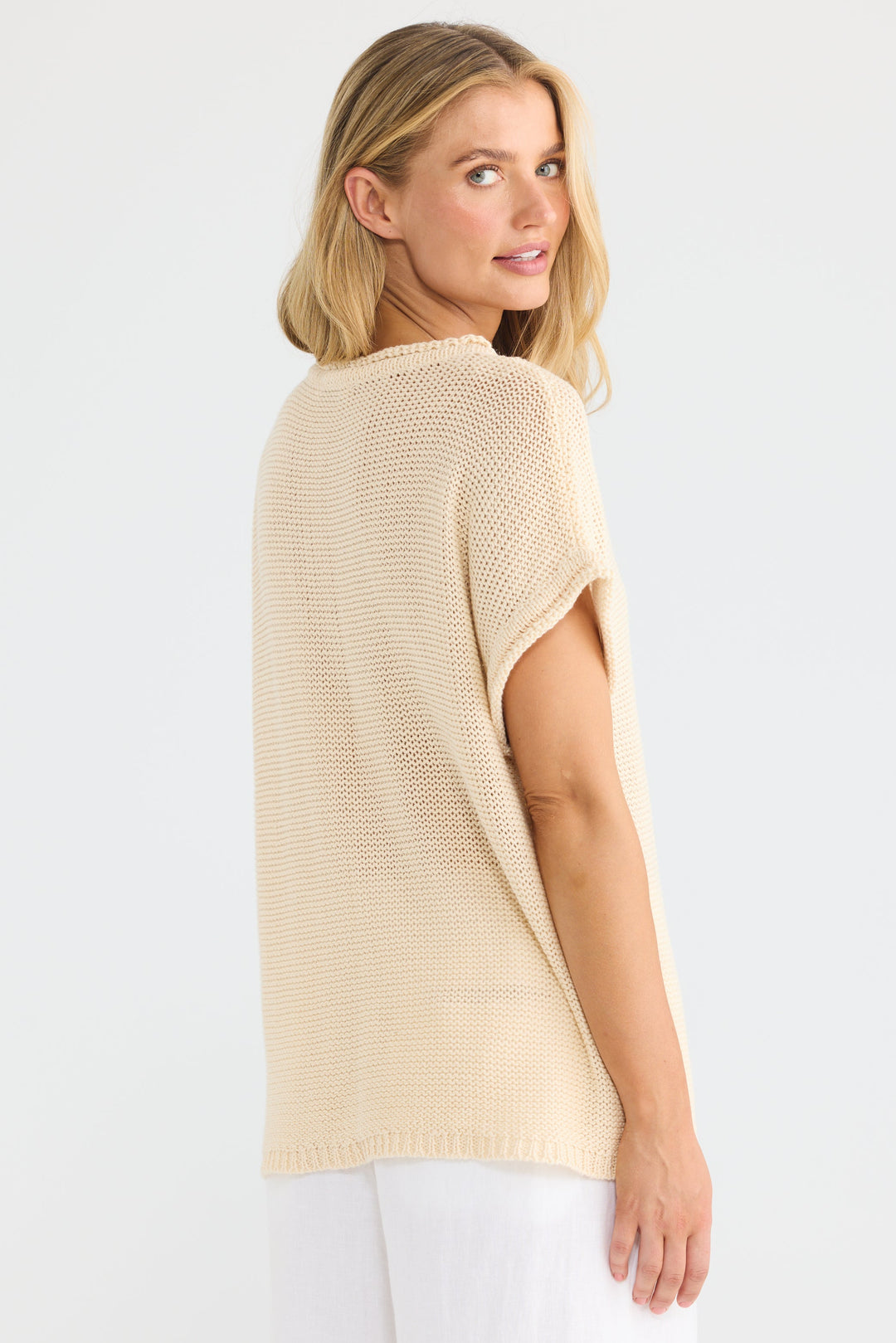 Issa Knit Tee - Natural