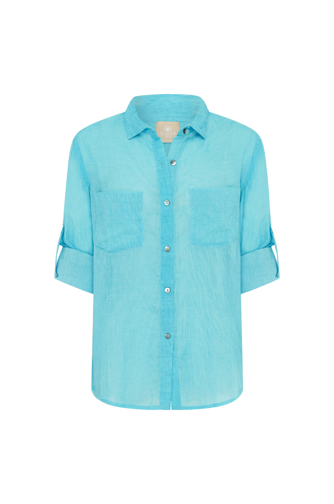 Scandi & Co Hailey Shirt Blue Curacao