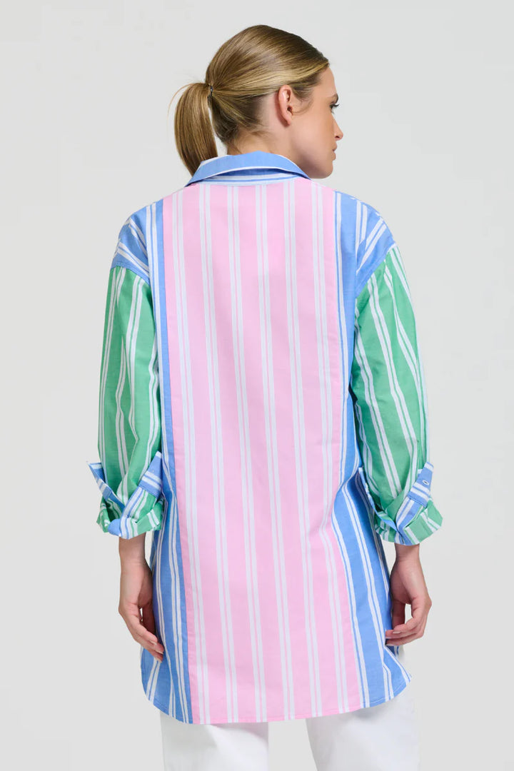 The Boyfriend Shirt - Stripe Combo