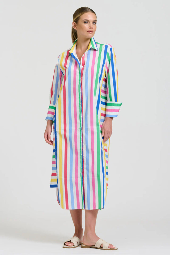 The Andrea Dress - Fiesta Stripe