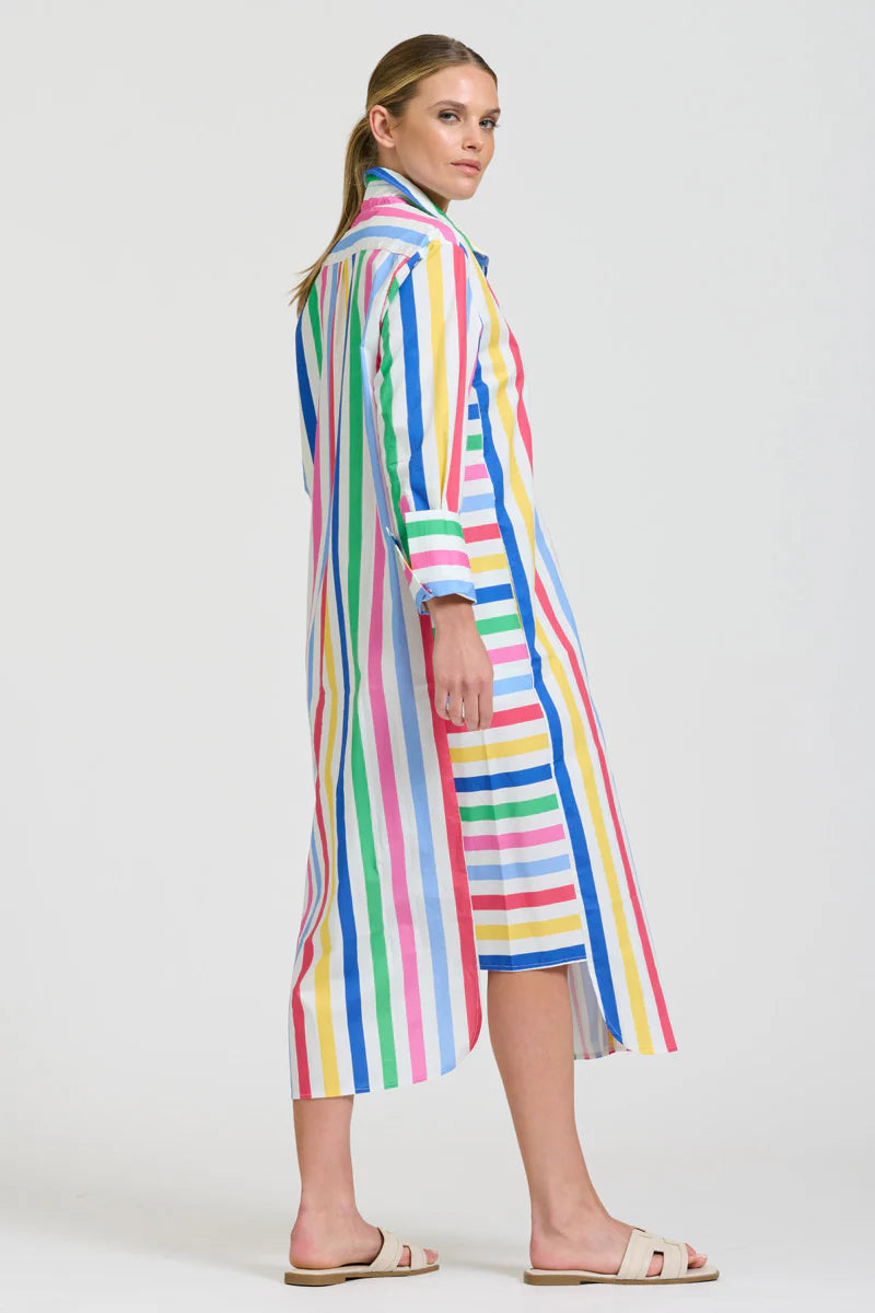 The Andrea Dress - Fiesta Stripe