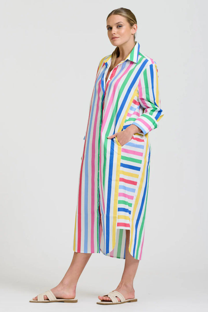 The Andrea Dress - Fiesta Stripe