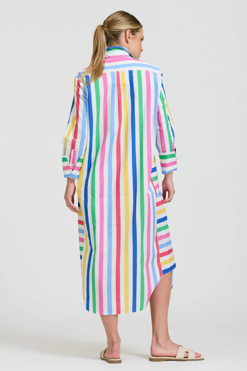 The Andrea Dress - Fiesta Stripe
