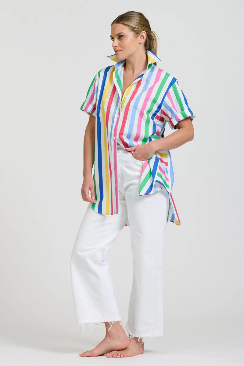 The Ashely Shirt - Fiesta Stripe