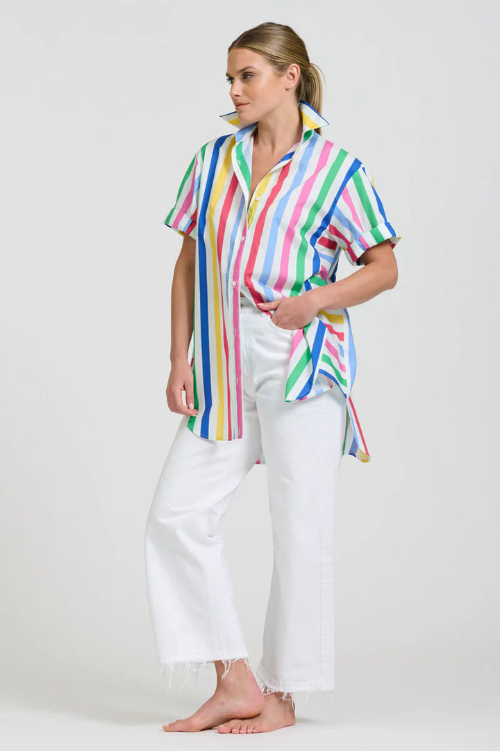 The Ashely Shirt - Fiesta Stripe