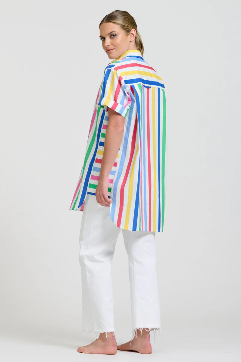 The Ashely Shirt - Fiesta Stripe