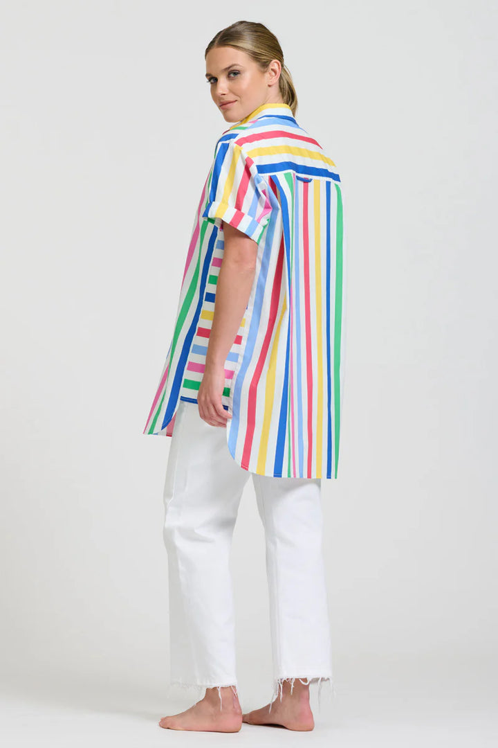 The Ashely Shirt - Fiesta Stripe