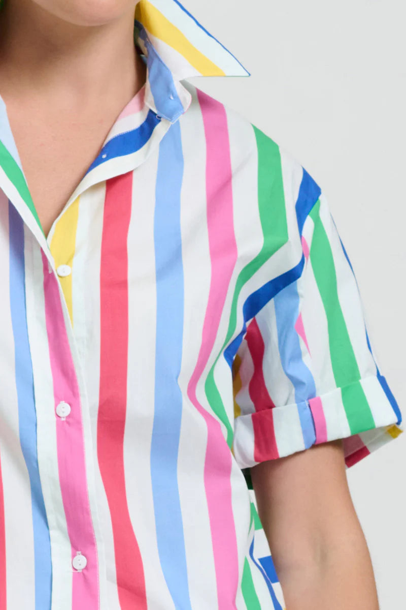 The Ashely Shirt - Fiesta Stripe
