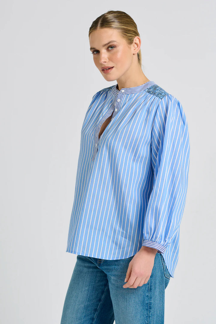 The Mary Shirt - Blue Combo