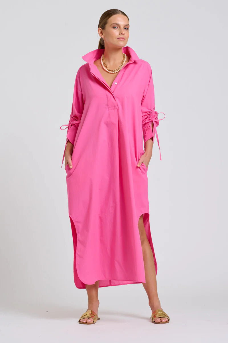 Shirty The Millie Dress Hot Pink