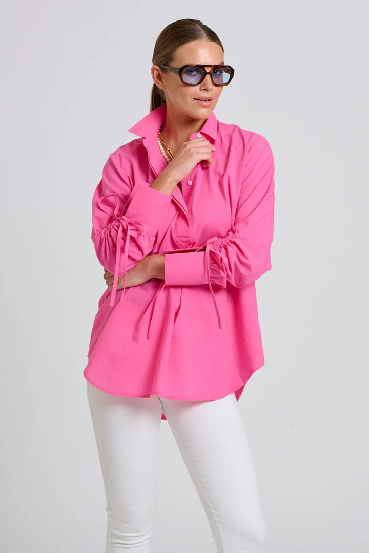 The Millie Shirt - Hot Pink
