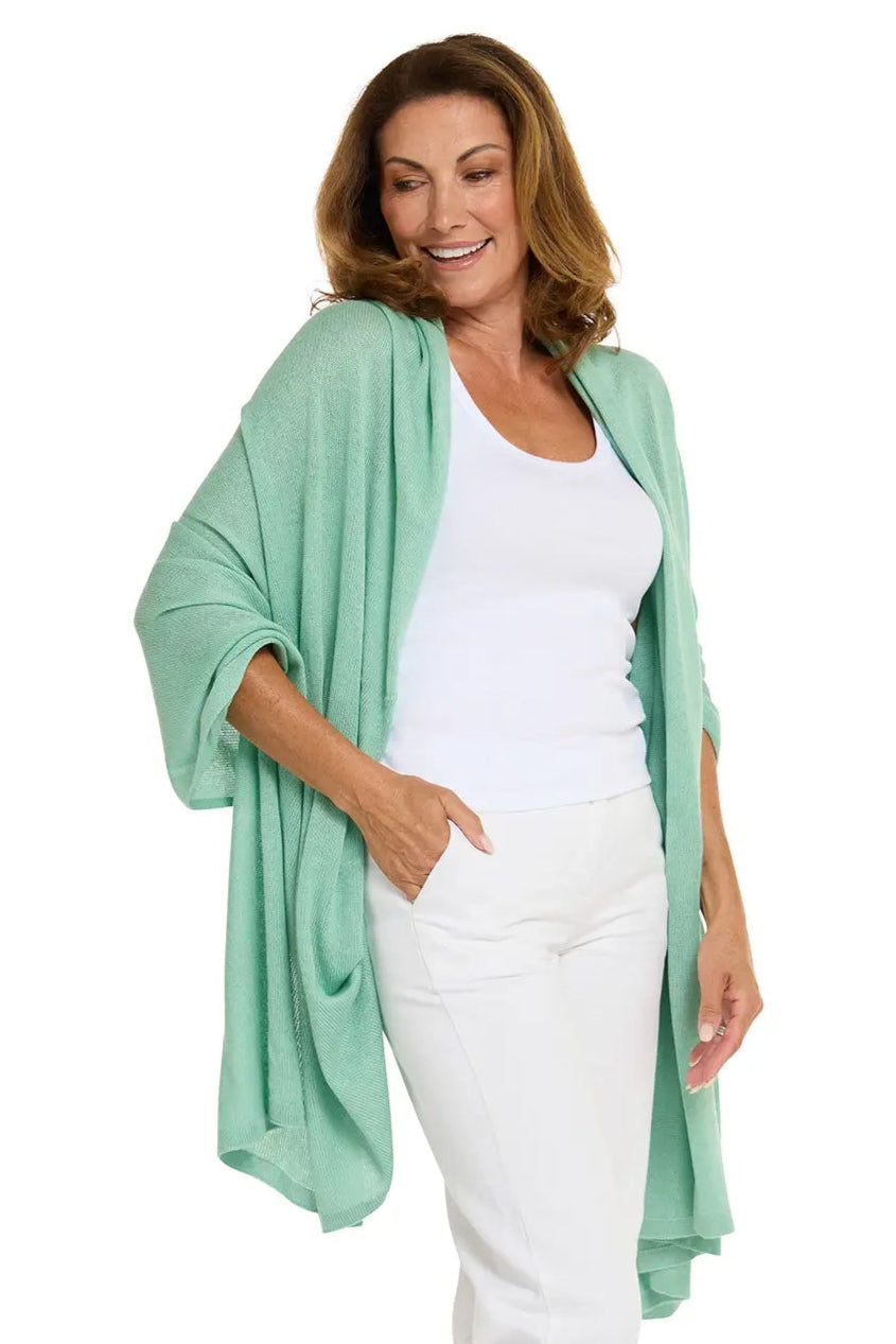 Esperance & Co Silk Travel Wrap Seafoam