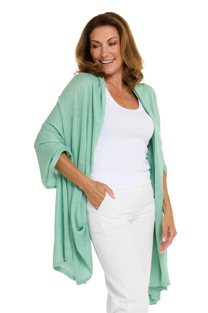 Esperance & Co Silk Travel Wrap Seafoam
