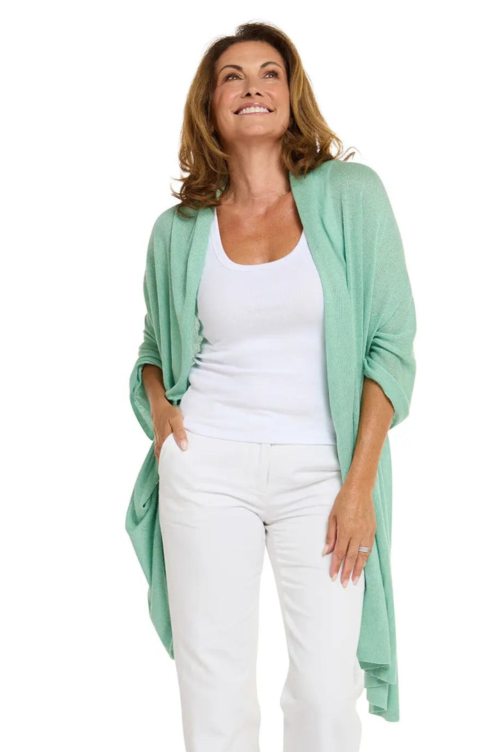 Esperance & Co Silk Travel Wrap Seafoam