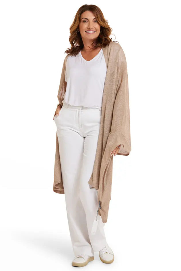 Esperance  & Co Silk Cashmere Wrap Shitake