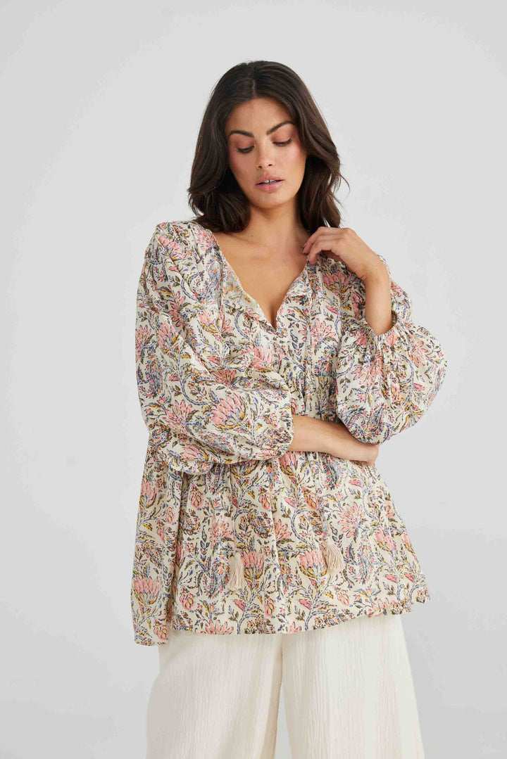 Dreamcatcher Top - Vintage Lotus