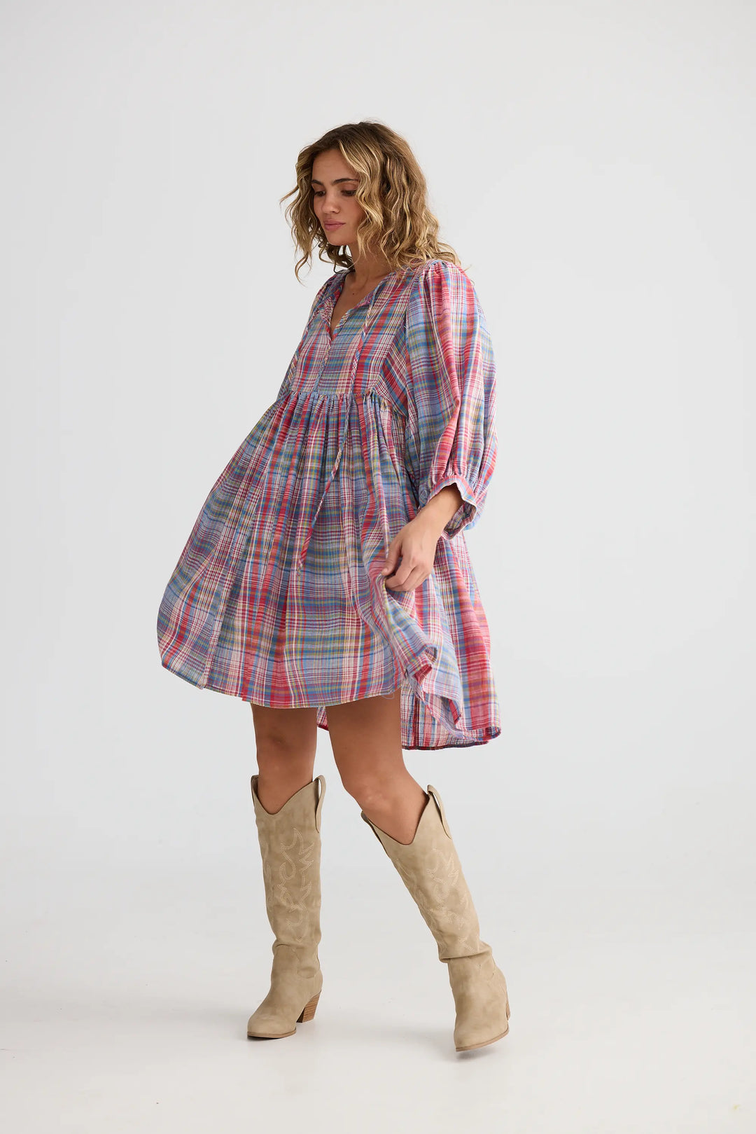Winnie Mini Dress - Picnic Check