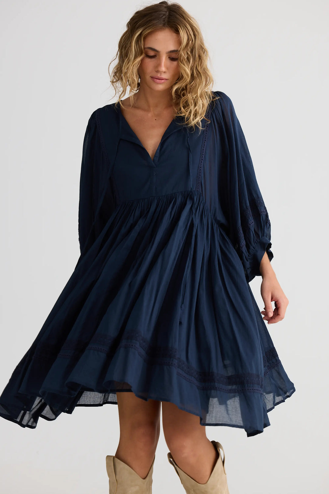 Solstice Dress - Navy
