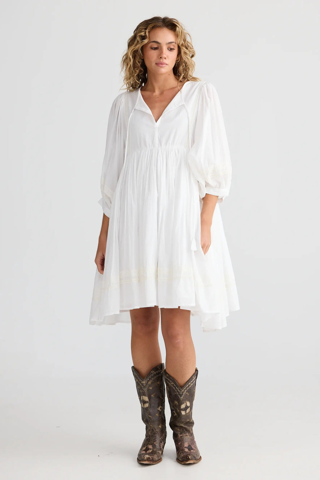 Talisman Solstice Mini Dress White